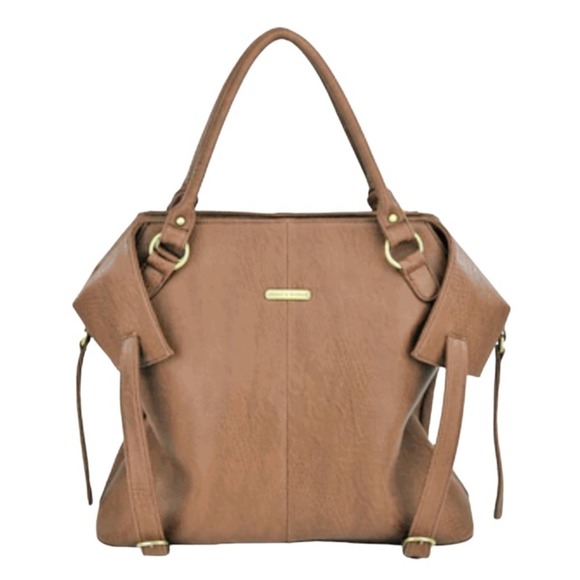 Timi & Leslie Charlie Baby Bag Cinnamon Brown Oversized Large Luxury Bottle Bag - Picture 14 of 15